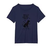 Who Let The Dogs Get Eaten? They're Eating The Dogs T-Shirt, Women's Plus, Navy, 2X