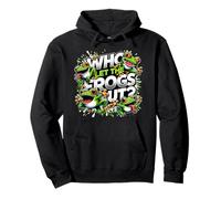 Who Let The Frogs Out Frog Lover Pullover Hoodie