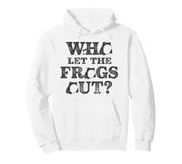 Who Let the Frogs Out Herpetologist Funny Frog Pullover Hoodie