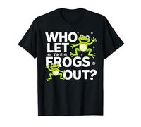 Who Let The Frogs Out Shirt Funny Frog Lovers T-Shirt T-Shirt