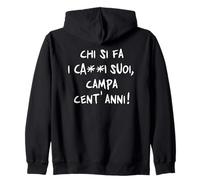 Who Makes His Cabbage, Campa Hundred Years - Popular Wisdom Zip Hoodie