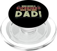 Who needs a superhero when you have dad Vintage PopSockets PopGrip for MagSafe