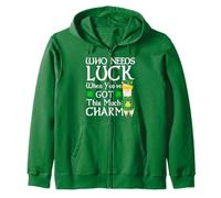 Who Needs Luck When You've Got This Much Llama St. Patrick’s Zip Hoodie