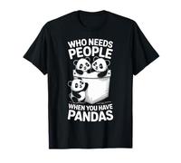 Who Needs People When You Have Pandas Funny Panda Bear T-Shirt