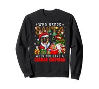 Who Needs Santa When You Have A German Shepherd Xmas Gnomes Sweatshirt