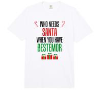 Who Needs Santa When You Have Bestemor Norwegian Grandma Comfort Colors Adult Heavyweight T-Shirt