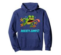Who Needs Sleep When You Have Anxiety Jumps Funny Frog Pullover Hoodie