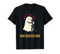 Who Rescued Human Heartwarming Ghostly Ghost Halloween Value Graphic T-Shirt