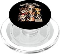 Who Rescued Who Rescue Dog Mom Adopt Don't Shop Dog Lover PopSockets PopGrip for MagSafe