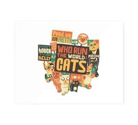 Who Run The World? Cats Chopping Board