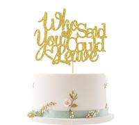 Who Said You Could Leave Cake Topper, Great Cake Decorating for Retirement Party Decorations, Going Away, Goodbye, We Will Miss You Decor, Farewell Party/Retired Decorations Supplies