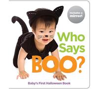 Who Says Boo? Baby's First Halloween Book: Halloween-Themed Board Book Full of Animal Sounds and Baby Mirror, Perfect Gift for Babys First Halloween (HL Baby Mirror Board Books)