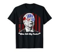 Who Sh!t My Pants? - Funny Political Satire Joe Biden Tee T-Shirt