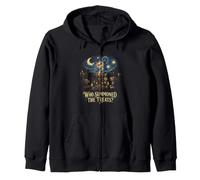 Who Summoned The Treats Seance Halloween Dog Zip Hoodie