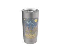 Who Summoned The Tuna Seance Halloween Cat Stainless Steel Insulated Tumbler