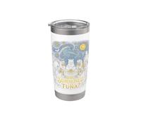 Who Summoned The Tuna Seance Halloween Cat Stainless Steel Insulated Tumbler