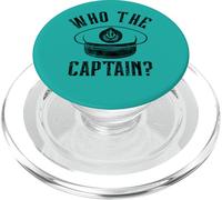 Who the Captain humorous dumb jokes PopSockets PopGrip for MagSafe