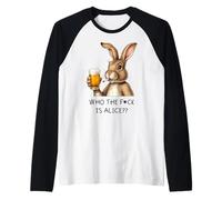 Who the Fck is Alice? X Beer Rabbit Delicious Beer Raglan Baseball Tee