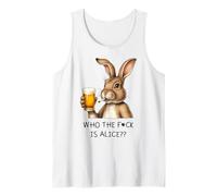 Who the Fck is Alice? X Beer Rabbit Delicious Beer Tank Top