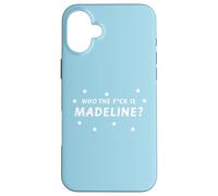 Who the Fck is Madeline? | Cute, Polka dot Funny Design Case for iPhone 16 Plus