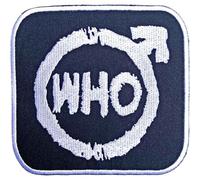 Who - the - The Who Patch Spray Band Logo Official Embroidered Woven Iron on Taglia unica