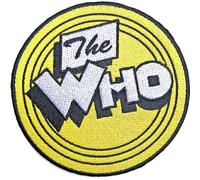 The Who Patch Yellow Circle Band Logo Official Yellow Embroidered woven iron on Taglia unica