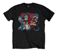 The Who T Shirt Groovy Border Distressed Band Logo new Official Mens Black