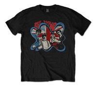 The Who T Shirt Groovy Border Distressed Band Logo new Official Mens Black