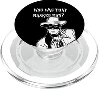 Who was that masked man lone ranger mask retro classic tv PopSockets PopGrip for MagSafe