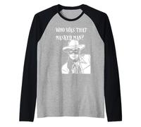 Who was That Masked Man Lone Ranger mask Retro Classic tv Raglan Baseball Tee
