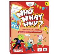 Who What Why Emergency & Safety Situations Pack for Kids - Conversation Cards for Safety Awareness, Problem-Solving & Critical Thinking - Speech Therapy, Social & Life Skills Learning Game, Ages 4+