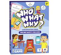 Who What Why Online Safety Conversation Cards for Kids, SEL Game