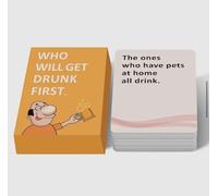 Who Will Get Drunk First? Adult Party Drinking Card Game, Fun Interactive Game for Birthday, Christmas, Hen Party, Stag Dos or University Freshers Nights out