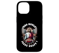 Who Would Jesus Draft Funny Fantasy Football Christian Sport Case for iPhone 14