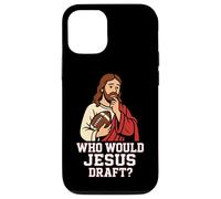 Who Would Jesus Draft Funny Fantasy Football DFS League Joke Case for iPhone 12/12 Pro