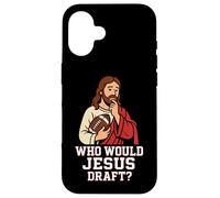 Who Would Jesus Draft Funny Fantasy Football DFS League Joke Case for iPhone 16
