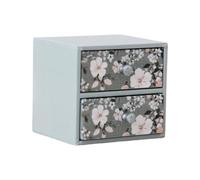 Whoasyst 1/12 Scale Miniature Nightstand, Antique Styles Paper Bedside Table for Doll Furniture Miniature Bedside Table