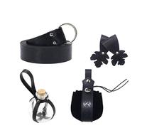 Whoasyst 1 Set Medieval Renaissances Costume Set Belt Potion Bottle Mug Holder Skirt Hikes Halloween Renaissances Accessories