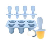 Whoasyst 1. Silicone Teething Ice Molds For Babies 6-Cavity Tray Safe Chewable Toy & Soothing Gums Dishwasher Safe Silicone Ice Cubes Tray For Teething