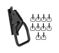Whoasyst 10 / 20pcs Motorcycle Track D Rings Tie Down Anchors for Motorcycle Bike Security in Trailer Trucks Metal Accessories Anchors