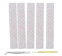 Whoasyst 100Pcs Acupunctures Beads Ear Care Disposables Stickers Massage Acupunctures Patches Massager Easy To Use Disposable Auricular Massager