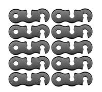 Whoasyst 10Pcs Cord Rope Adjusters Tent Tensioners Camping Tarps Guyline Tensioner Enduring Buckles Enduring Tensioner