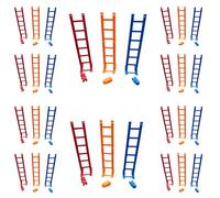 Whoasyst 10PCS Interactive Stair Rolling Climbing Toy Assorted Colors Safe Figures For Kids Developmental Play Safe Children's