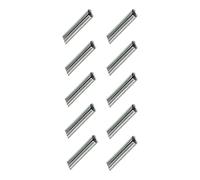 Whoasyst 10Pcs Scale Railway Track Iron Connectors Seamless for Model Train Track Layout Rails Joiner for Smooth Operate Hello Railroad Connectors