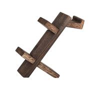 Whoasyst 2-Layer Wood Gaming Stand Vertical Storage Rack 2-Layer for Headphone Controller and Additional Storage Area Headphone Stand