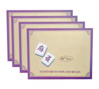 Whoasyst 2026 Edition Mah Jongg Game Helper Cards Laminated Sheets Simplified Scoring Systems on the Go Play Mah Jongg Reference Cards