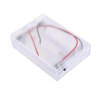 Whoasyst 21700 Battery Case 3 Compartment With Power Switching and Cable Transparently