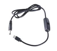 Whoasyst 3.28ft USB C to DC5521 Converter Cable 5V to 12V Voltages Boost Line for Fan