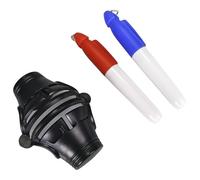 Whoasyst 3-Line Golfball Marker Stencil Portable Golfballs Liner With 2 Pens Putt Positioning Golfs Sport Tool Golfball Line Marker Tool