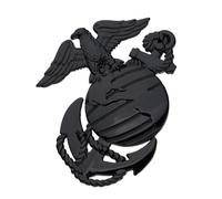 Whoasyst 3D Shaped Symbol 250th Anniversary Commemorative Car Sticker with America Flag Decorative for US Marine Corps Component Supporter
